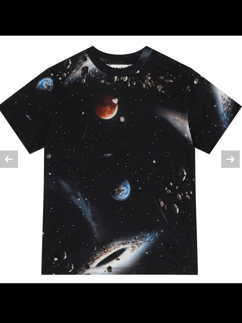 Molo, Black Space T-Shirt 🪐